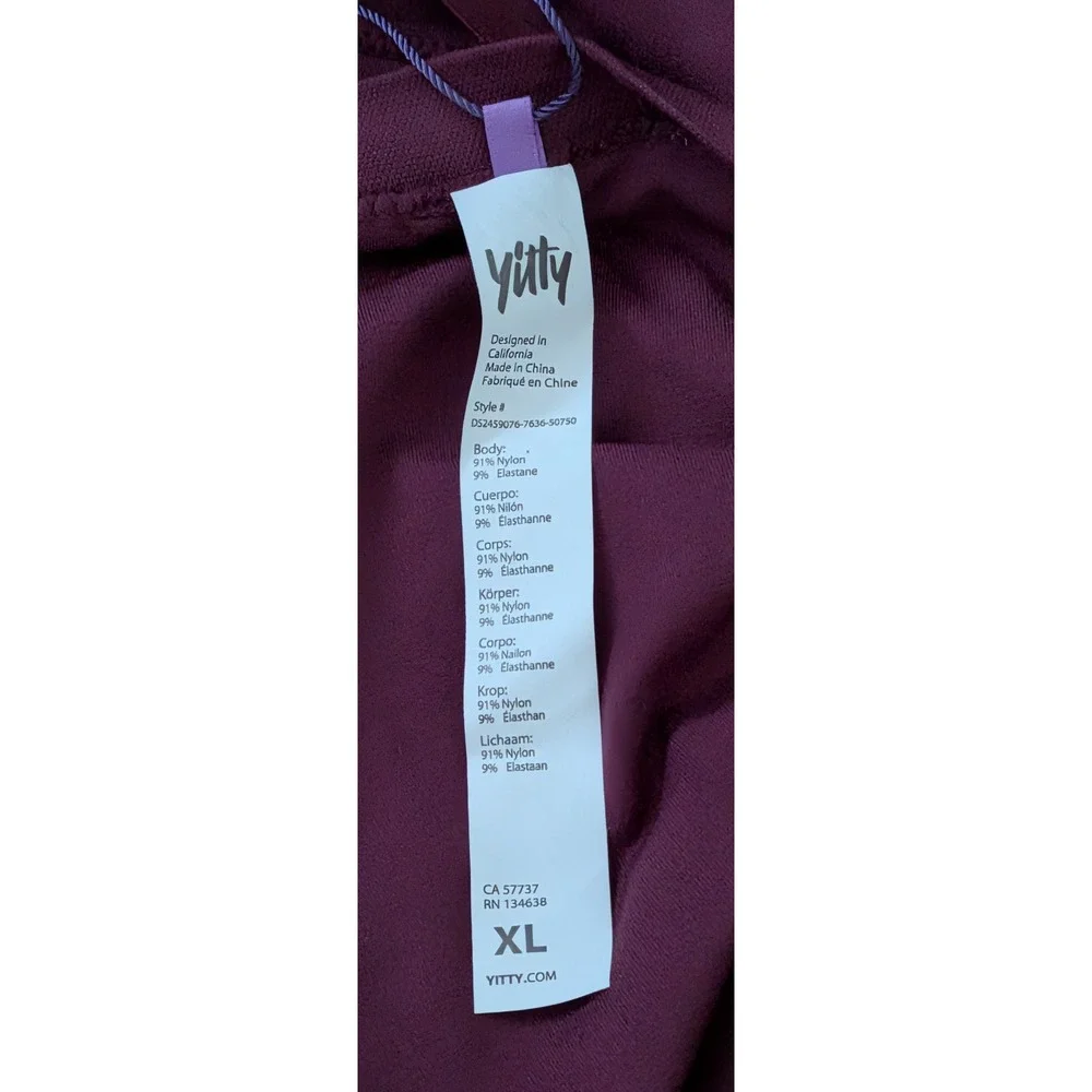 Yitty Nearly Naked Shaping 5-in-1 Convertible Dress Cherry Pop X-Large XL NWT